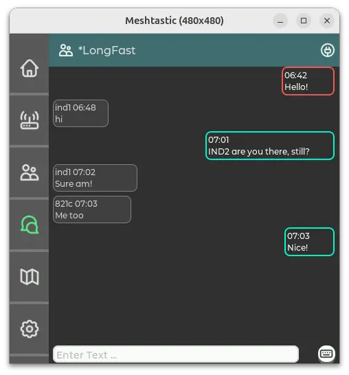 MUI Chat Message Dark