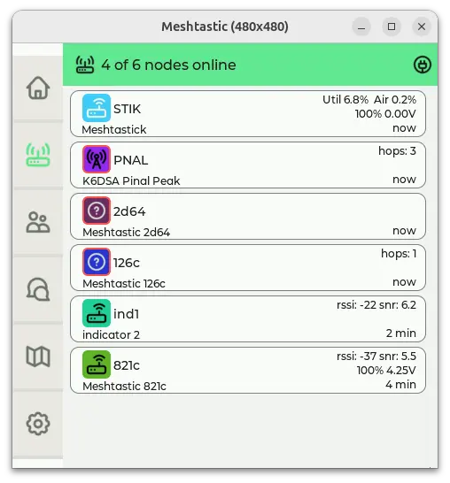 MUI Node List Light